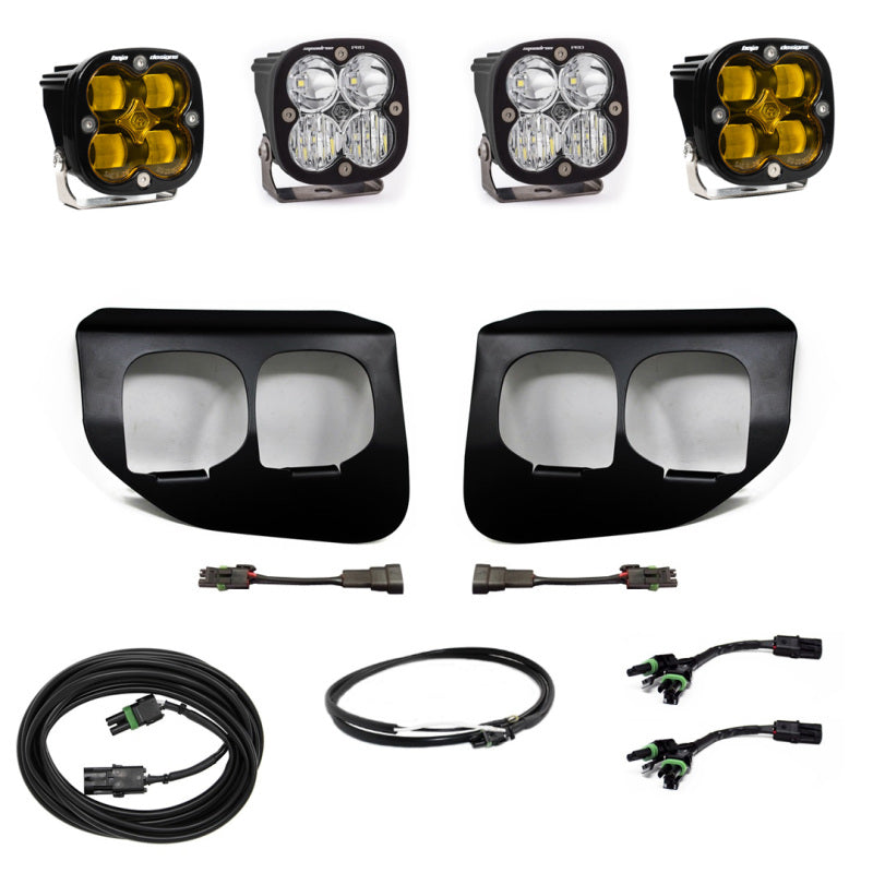 Baja Designs  Ford Super Duty (20-On) Fog Lights FPK Amber SAE/Pro DC Baja Designs w/Upfitter Baja Designs