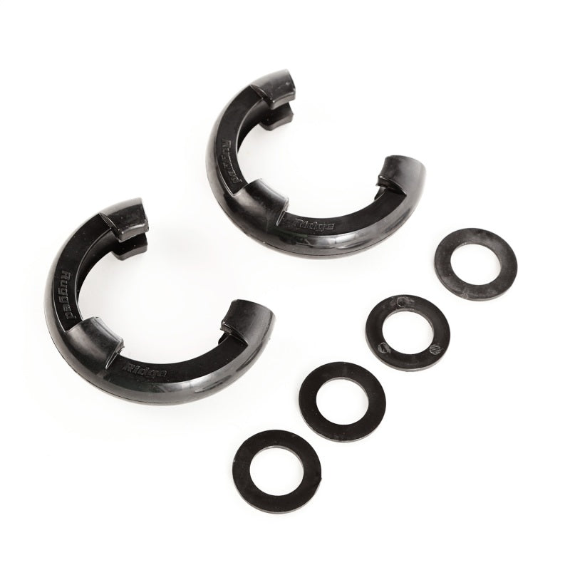 Rugged Ridge Black 7/8in D-Ring Isolator Kit Rugged Ridge