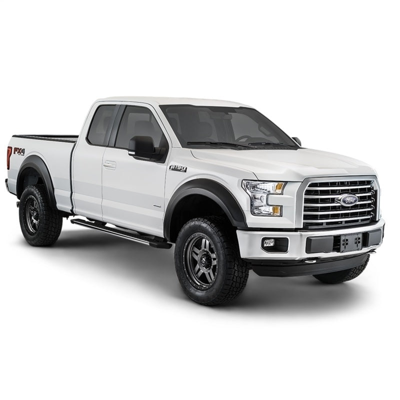 Bushwacker 17-18 Ford F-250 Super Duty Extend-A-Fender Style Flares 4pc - Black Bushwacker