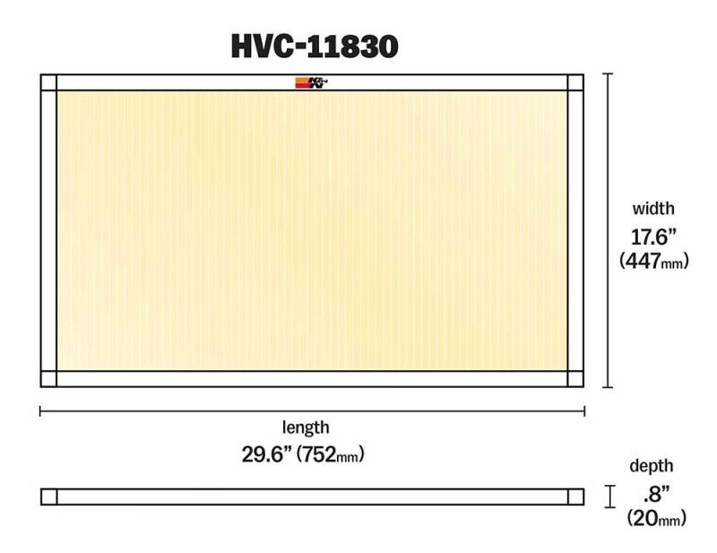 K&N HVAC Filter - 18 x 30 x 1 K&N Engineering