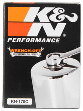 Load image into Gallery viewer, K&amp;N Harley Davidson 3in OD x 4.063in H Chrome Oil Filter K&amp;N Engineering