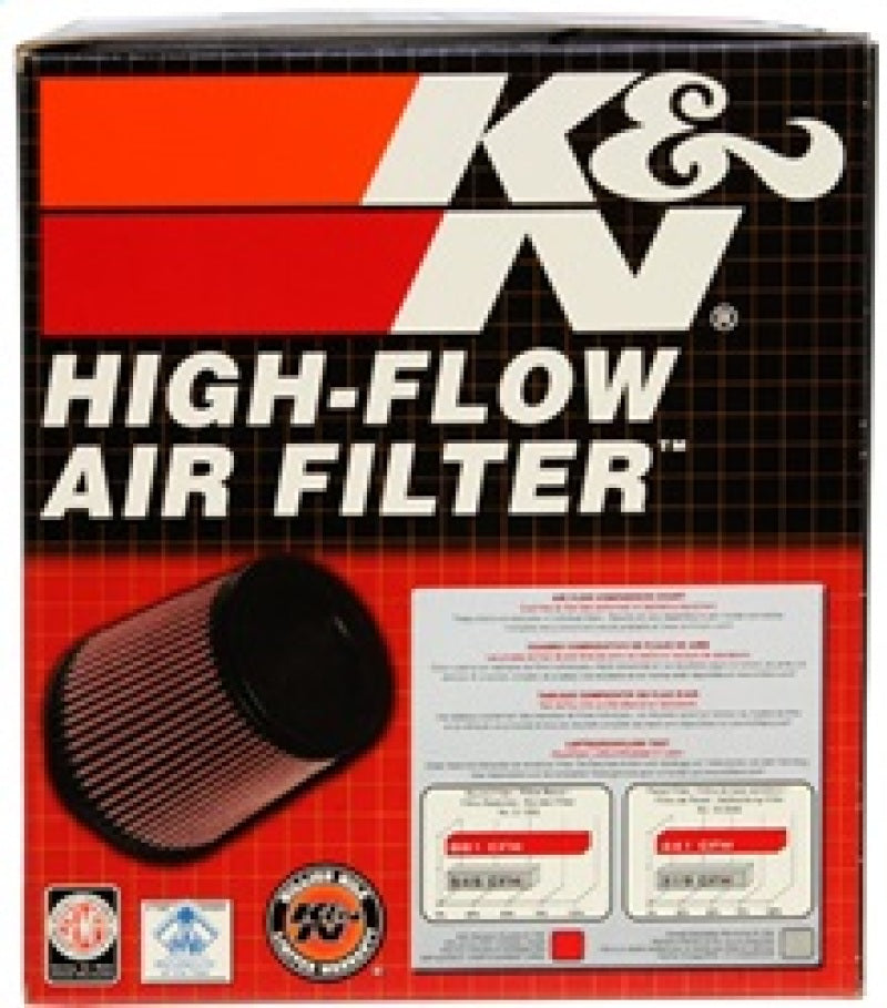 K&N Universal Clamp-On Air Filter 3in FLG / 6in B / 4-1/2in T / 6in H K&N Engineering