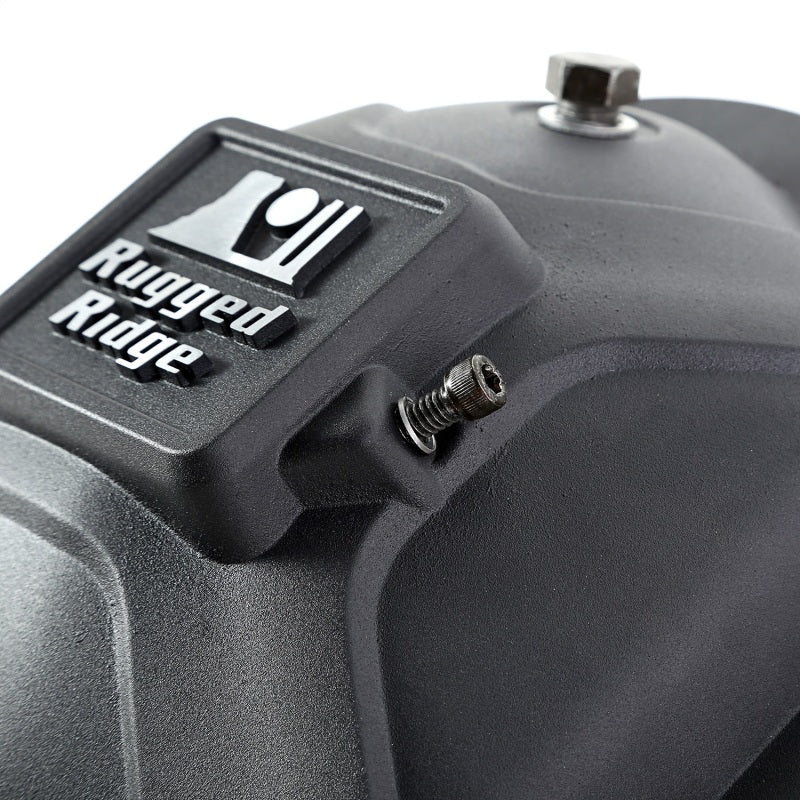Rugged Ridge Boulder Aluminum Differential Cover Dana 44 Black Rugged Ridge
