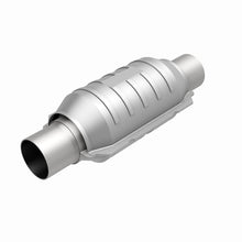 Load image into Gallery viewer, MagnaFlow Conv Univ 2.25in Inlet/Outlet Center/Center Round 9in Body L x 5.125in W x 13in Overall L Magnaflow