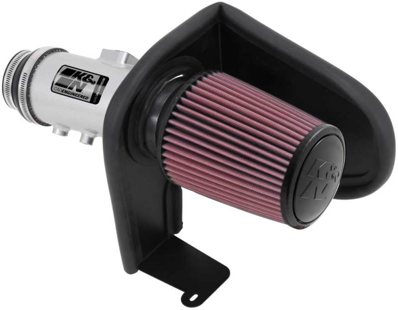 K&N 13-14 Honda Accord 3.5L V6 69 Series Typhoon Air Intake System - Silver Cold Air Intake Kit K&N Engineering