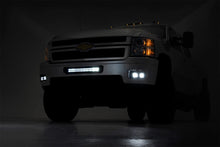 Load image into Gallery viewer, Chevrolet LED Fog Light Kit | Black Series w/ Amber DRL (11-14 Silverado HD) Rough Country