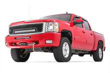 Load image into Gallery viewer, Mesh Grille | 30" Dual Row LED | Black | Amber DRL | Chevy Silverado 1500 (07-13) Rough Country