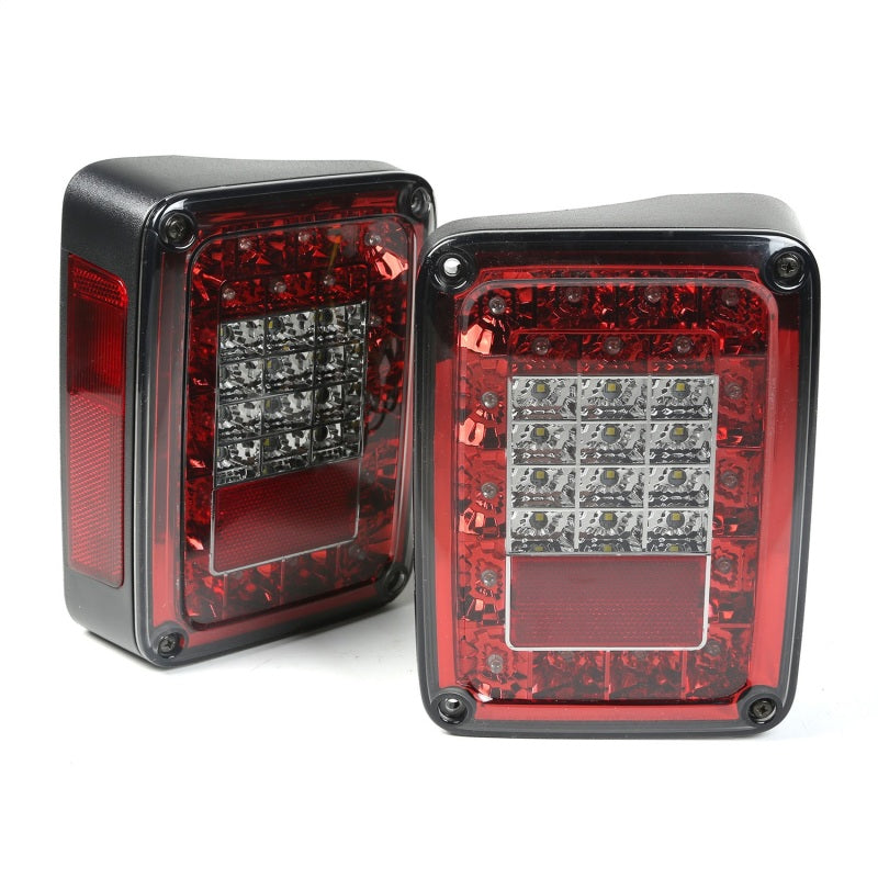 Rugged Ridge Led Tail Light Set Smoke 07-18 Jeep Wrangler Rugged Ridge