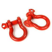 Load image into Gallery viewer, Rugged Ridge Red 3/4in D-Shackles Rugged Ridge