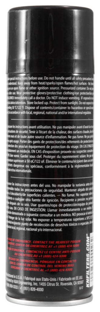 K&N 6.5 OZ Aerosol Spray Air Filter Oil K&N Engineering