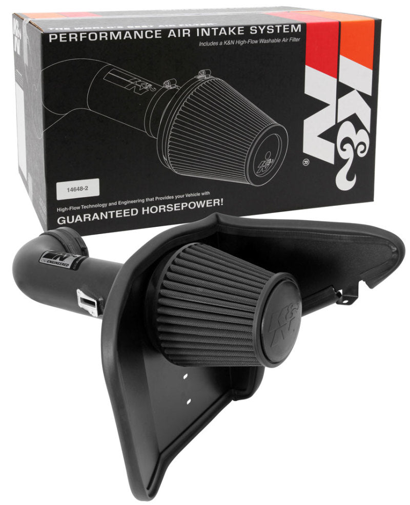 K&N 10-13 Chevy Camaro 6.2L V8 Black Performance Intake Kit K&N Engineering