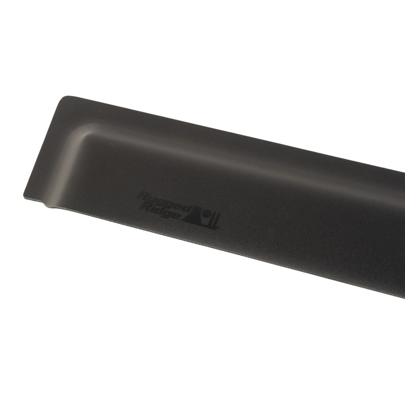 Rugged Ridge Window Visors Matte Black 18-19 2-Door Jeep Wrangler Rugged Ridge