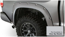 Load image into Gallery viewer, Bushwacker 16-18 Toyota Tundra Fleetside Pocket Style Flares 4pc 66.7/78.7/97.6in Bed - Silver Sky Bushwacker