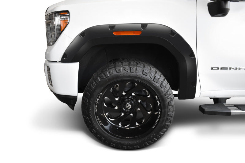 Bushwacker 20-21 GMC Sierra 2500/2500HD/3500HD (Excl. Dually) Pocket Style 4pc Flares - Blk Bushwacker