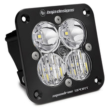 Load image into Gallery viewer, Baja Designs Squadron Sport Driving/Combo Pattern Flush Mount Black LED Light Pod - Clear Baja Designs