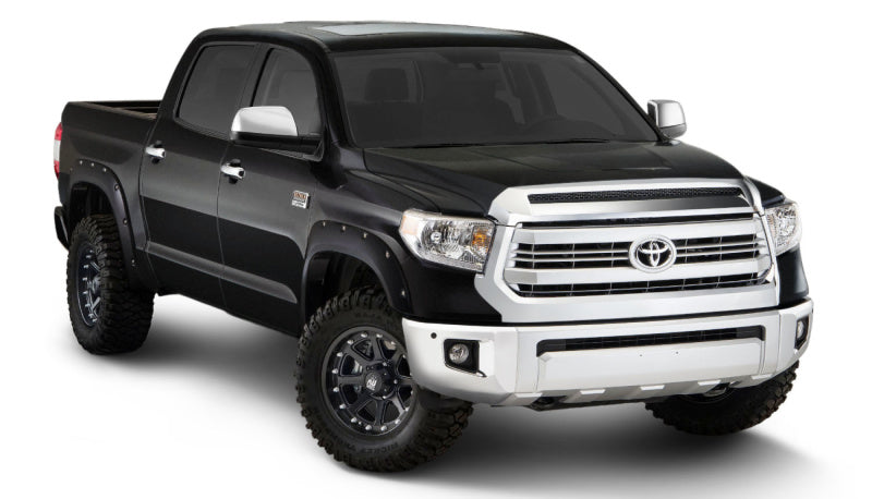 Bushwacker 16-18 Toyota Tundra Fleetside Pocket Style Flares 4pc - Midnight Black Bushwacker