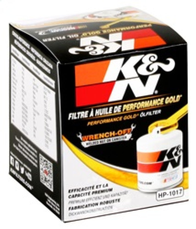 K&N 3.74inch / 2.98 OD Performance Gold Oil Filter K&N Engineering