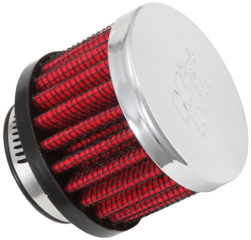 K&N 1in Flange ID x 2in OD x 1.5 inch H Rubber Base Crankcase Vent Filter K&N Engineering