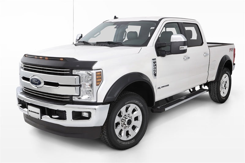 Bushwacker 17-19 Ford F-250 Super Duty w/ 81.8in Bed DRT Style Flares 4pc - Black Bushwacker