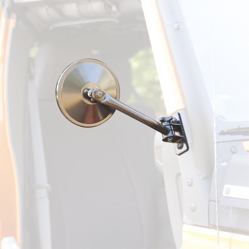 Rugged Ridge 97-18 Jeep Wrangler TJ/JK Black Quick Release Mirror Kit Rugged Ridge