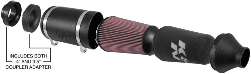 K&N Universal Off-Road Air Intake (Replaces 85-6853) K&N Engineering