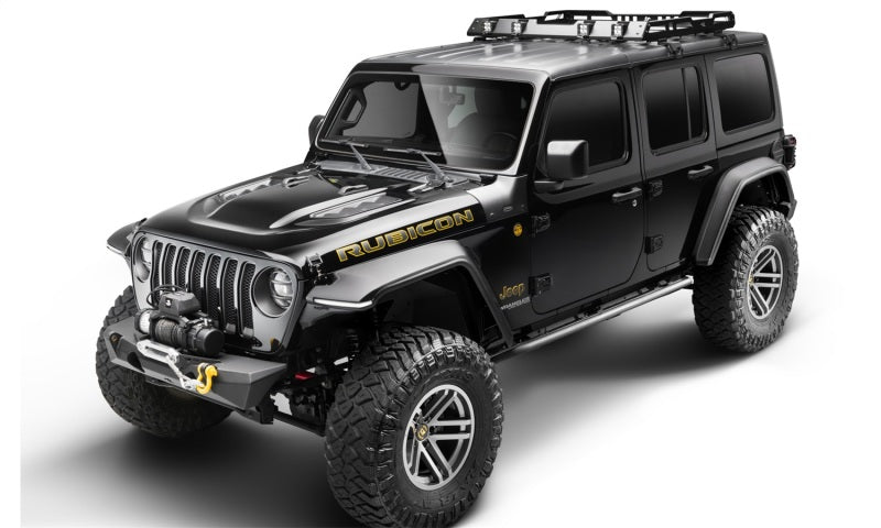 Bushwacker 18-19 Jeep Wrangler JL Trail Armor Cowl Guard - Black Bushwacker