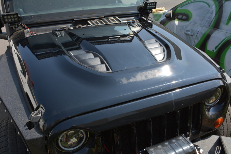 DV8 Offroad 07-18 Jeep Wrangler JK Rubicon 10th Anniversary Replica Hood DV8 Offroad