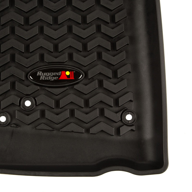 Rugged Ridge Floor Liner Front Black 2007-2018 Jeep Wrangler Unlimited JK 4 Dr Rugged Ridge
