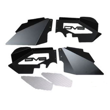 Load image into Gallery viewer, DV8 Offroad 07-18 Jeep Wrangler JK Front Aluminum Inner Fender - Black DV8 Offroad