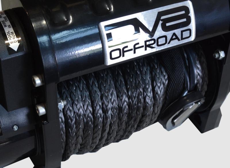DV8 Offroad 12000 LB Winch w/ Synthetic Line & Wireless Remote - Black DV8 Offroad