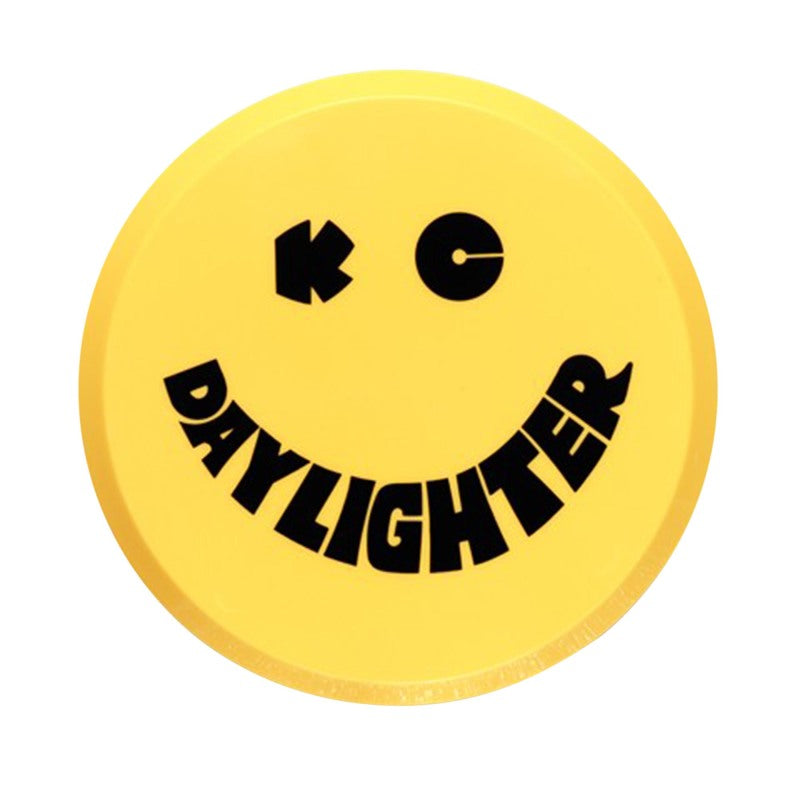 KC HiLiTES 6in. Round Hard Cover for Daylighter/SlimLite/Pro-Sport (Single) - Yellow w/Black Smile KC HiLiTES