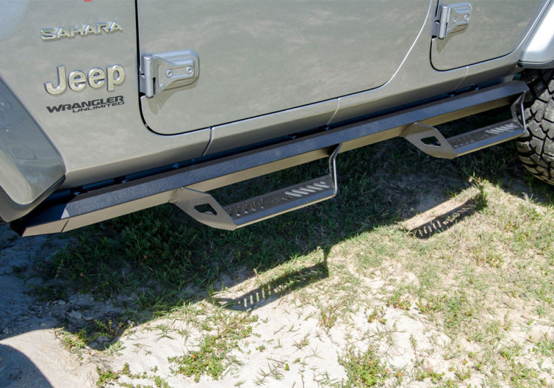 N-Fab Predator Pro Step System 2018 Jeep Wrangler JL 4 Door SUV - Tex. Black N-Fab