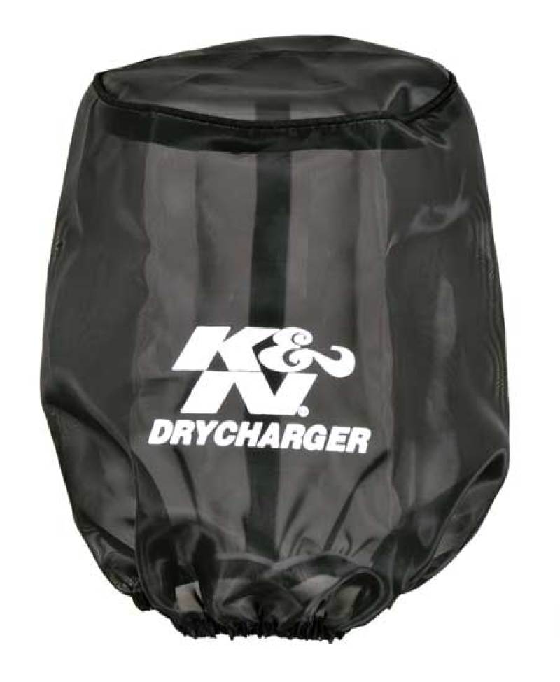 K&N Drycharger Air Filter Wrap Round Tapered Black 5.375in Base ID x 4.375in Top ID x 7 H K&N Engineering