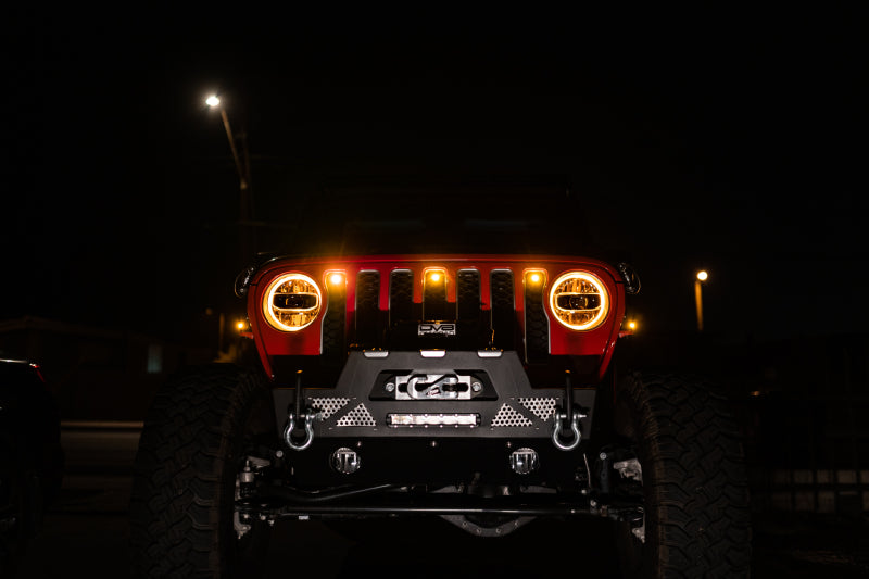 DV8 Offroad 2018+ Jeep JL Grill Amber Marker Lights DV8 Offroad