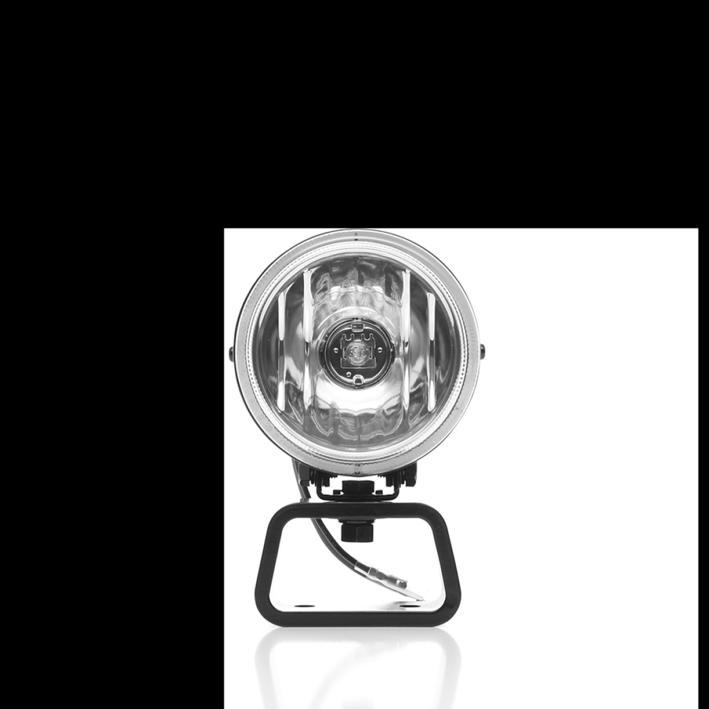KC HiLiTES Rally 400 4in. Round Halogen Light 55w Spread Beam (Single) - Black KC HiLiTES