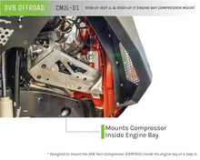 Load image into Gallery viewer, DV8 Offroad 2018+ Jeep JL / JT Engine Bay Compressor Mount DV8 Offroad