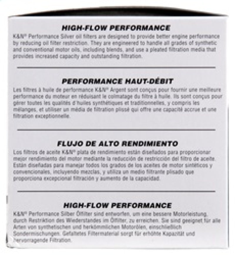 K&N Oil Filter for Fiat/Porsche/Triump/Alfa Romeo/MG/Dodge/Mercury/Toyota 3.656in OD x 4in H K&N Engineering