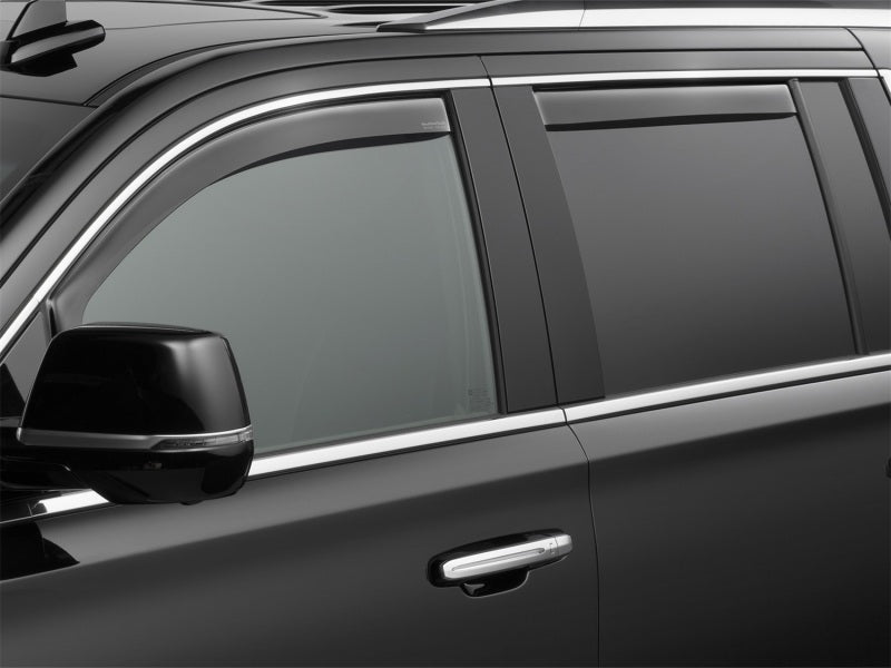 WeatherTech 2015+ Chevrolet Suburban Front and Rear Side Window Deflectors - Dark Smoke WeatherTech