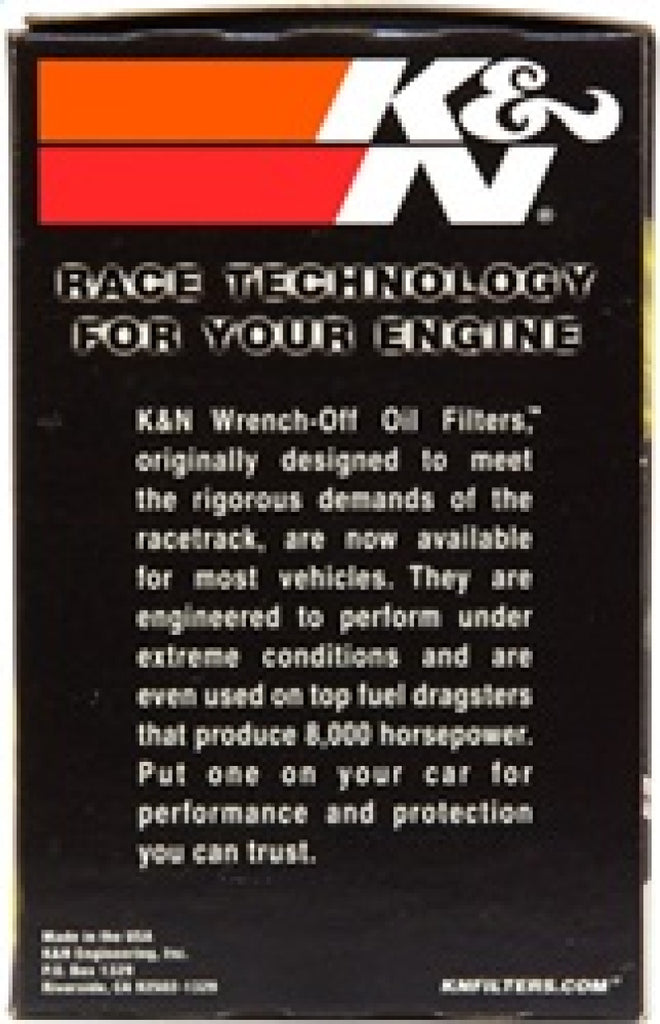 K&N Universal Performance Gold Oil Filter K&N Engineering