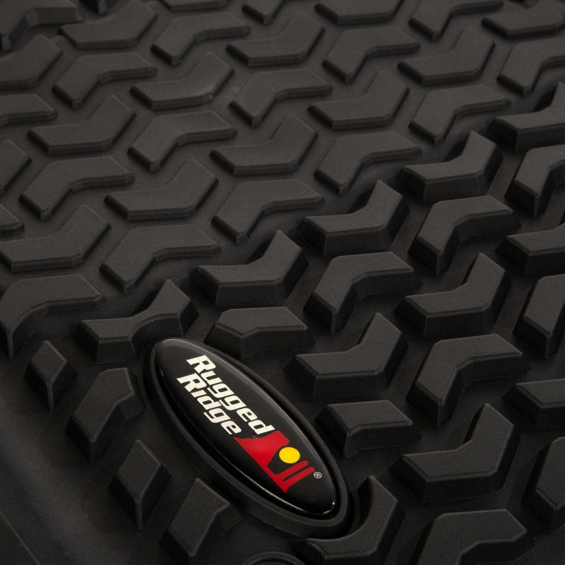 Rugged Ridge Floor Liner Kit Black F/R 18-20 Jeep Wrangler JL 2Dr Rugged Ridge