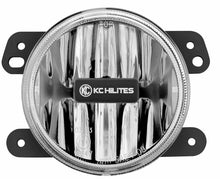 Load image into Gallery viewer, KC HiLiTES 10-18 Jeep JK 4in. Gravity G4 LED Light 10w SAE/ECE Clear Fog Beam (Single) KC HiLiTES