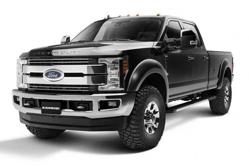 Bushwacker 17-18 Ford F-250 Super Duty Extend-A-Fender Style Flares 4pc - Black Bushwacker