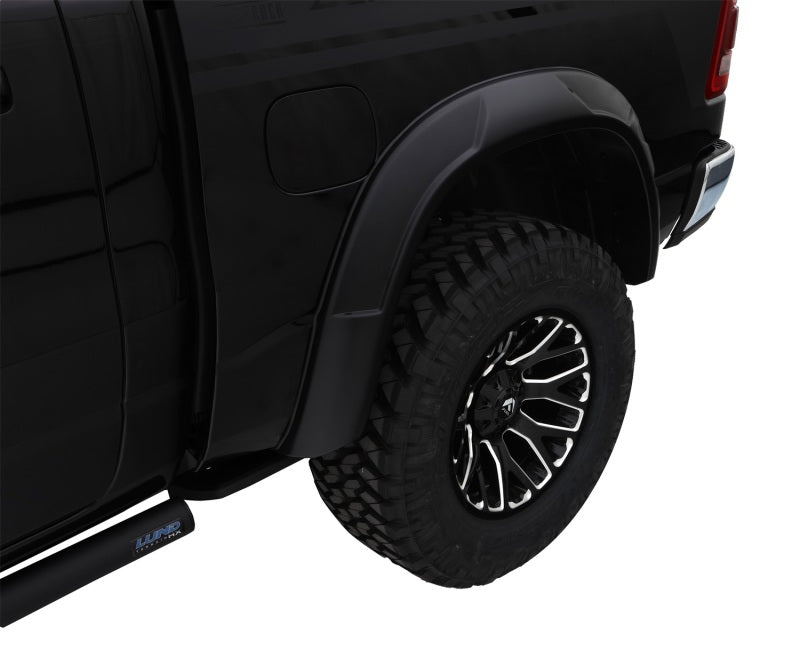 Bushwacker 19-22 Ram 1500 (Excl. Rebel/TRX) 76.3 & 67.4in Bed DRT Style Flares 4pc  - Blk / Smooth Bushwacker