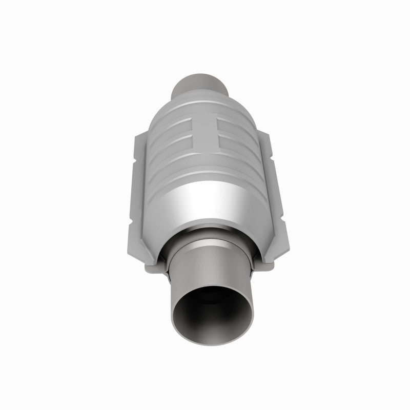 MagnaFlow Conv Univ 2in Inlet/Outlet Ctr/Ctr Round 9in Body L x 5.125in W x 13in Overall L 49 State Magnaflow