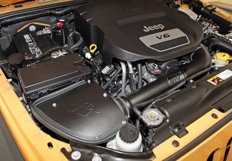K&N 71 Series Performance Intake Kit for 12-18 Jeep Wrangler 3.6L V6 (12-15 CARB Approved) K&N Engineering