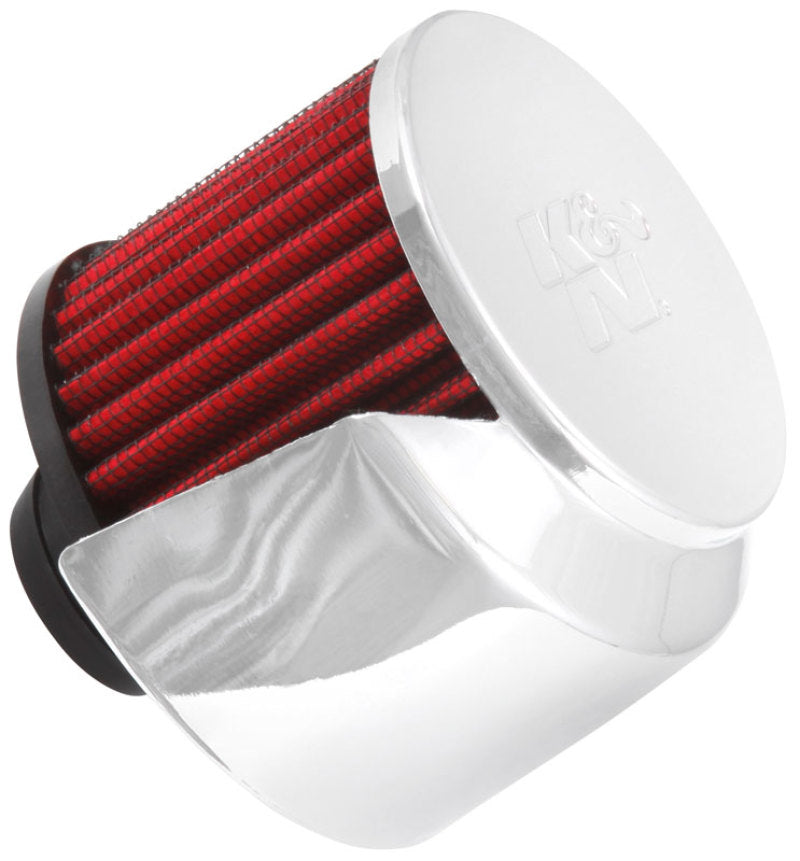 K&N 1in Flange L x 3in OD x 2.5in Height Clamp On Crankcase Vent Filter K&N Engineering