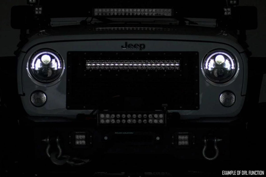Black Series LED | 50 Inch Light| Curved Dual Row | White DRL Rough Country