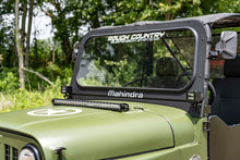 Load image into Gallery viewer, LED Light Kit | Hood Mount | 30" Black Single Row | White DRL | Mahindra Roxor (19-21) Rough Country