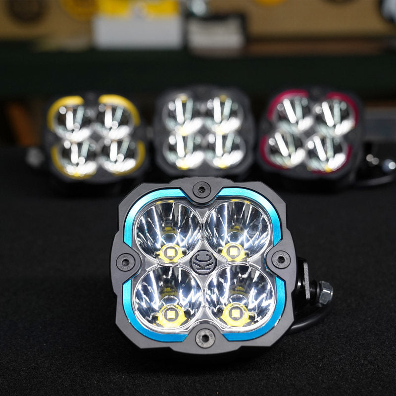 KC HiLiTES FLEX ERA 4 Color Bezel Ring Blue (ea) KC HiLiTES