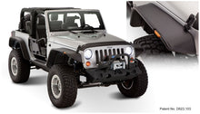 Load image into Gallery viewer, Bushwacker 07-18 Jeep Wrangler Flat Style Flares 4pc Fits 2-Door Sport Utility Only - Black Bushwacker